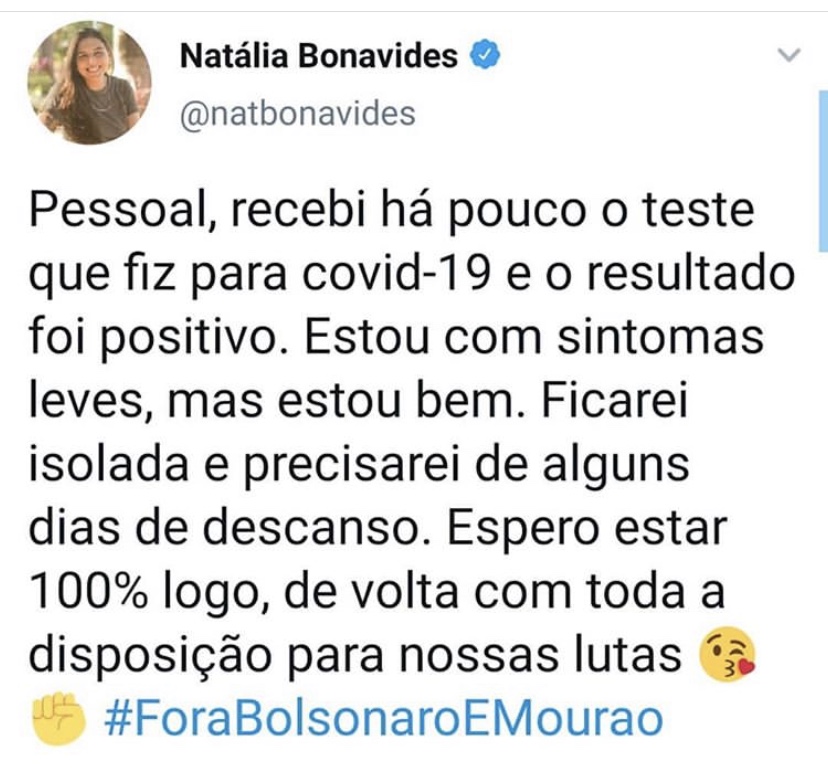 Urgente: Patricinha Bolivariana com coronavírus