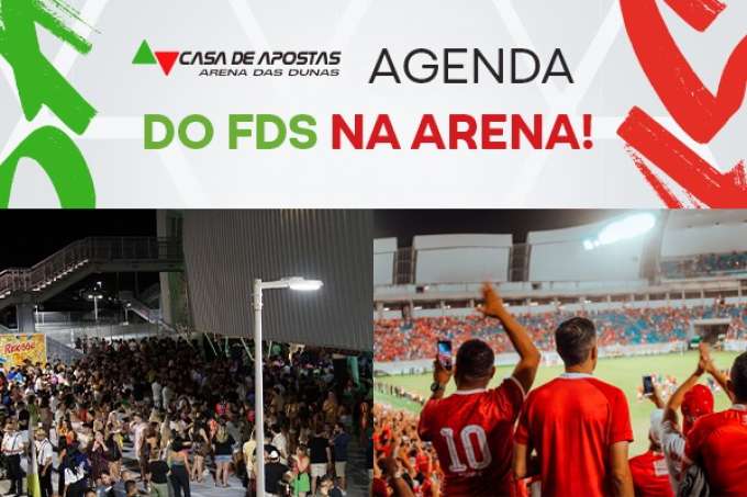 Sábado é dia de futebol e samba na Arena das Dunas