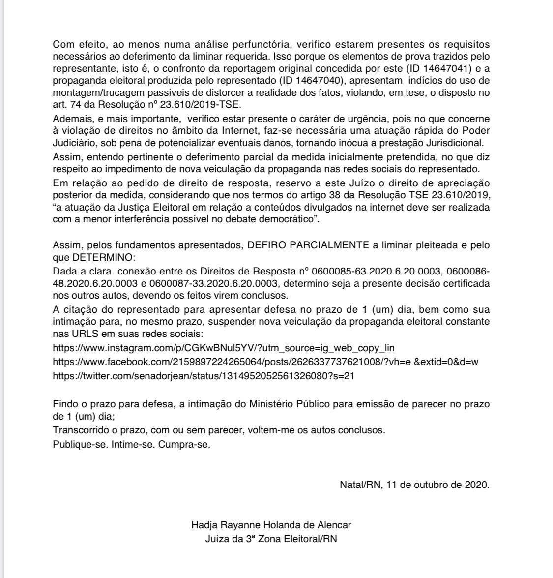 Justiça Eleitoral manda Jean-Paul tirar do ar fake news contra Álvaro Dias