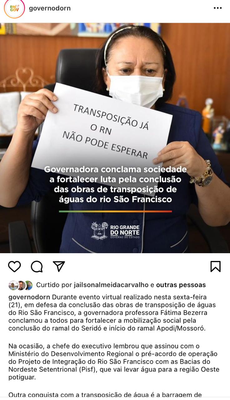 Desonestidade política da governadora