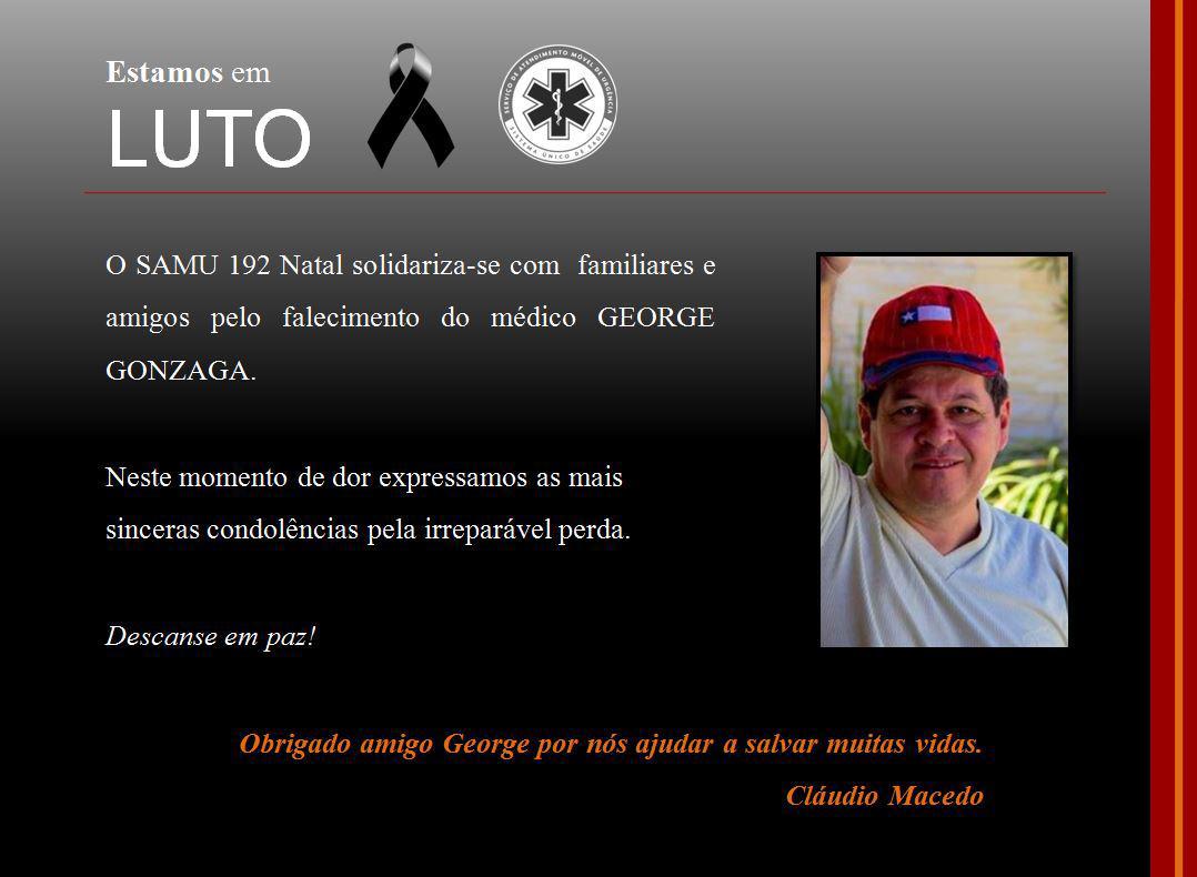Depois de dois meses internado, morre médico George Gonzaga