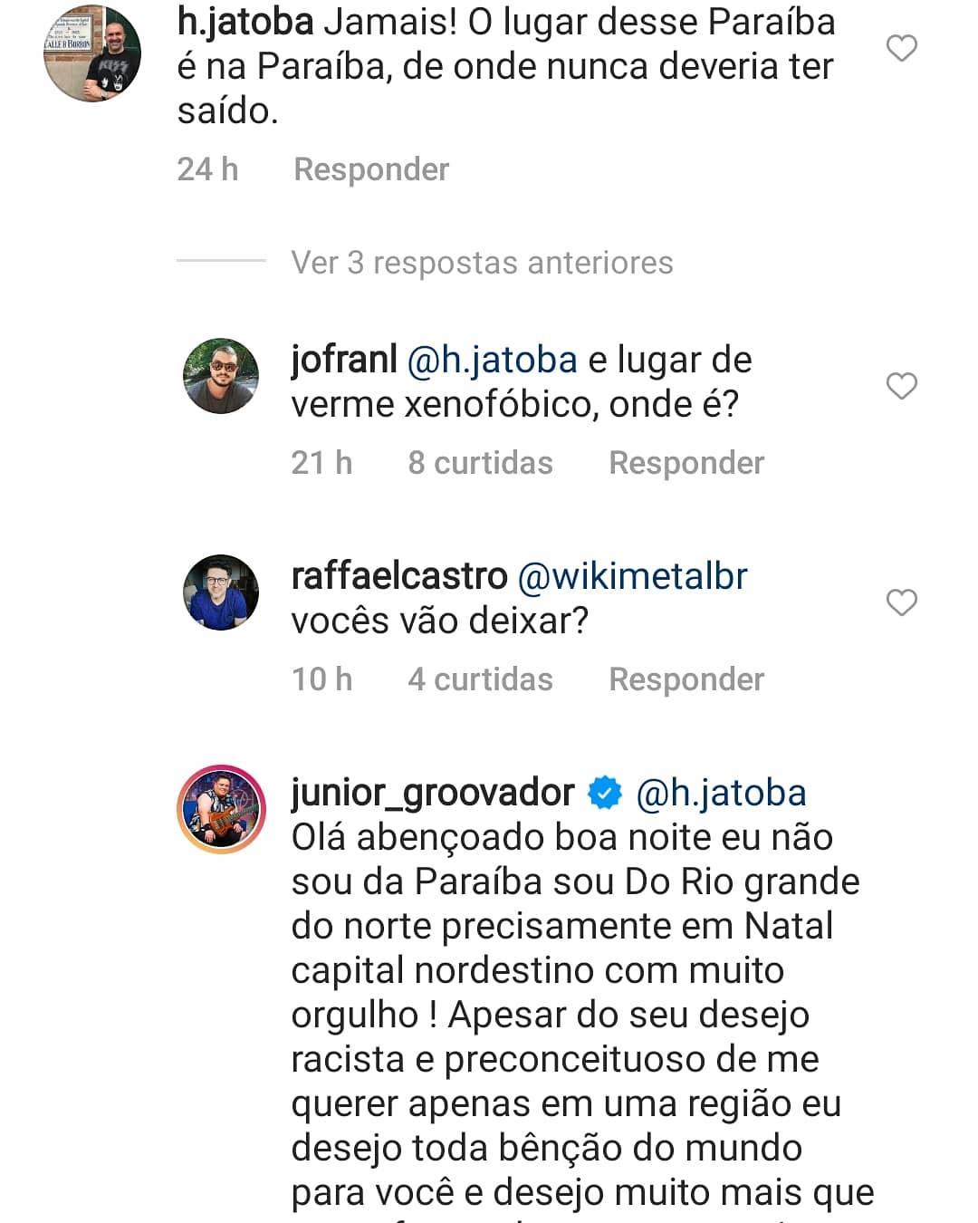 Coordenador do Comitê Olímpico some do Instagram após postagem contra Jr Groovador