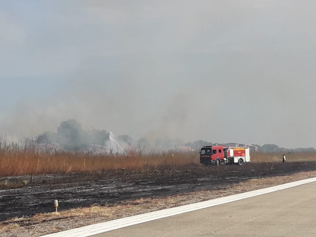 Ato criminoso: Incêndio é registrado no aeroporto de Mossoró na véspera da chegada do presidente Bolsonaro