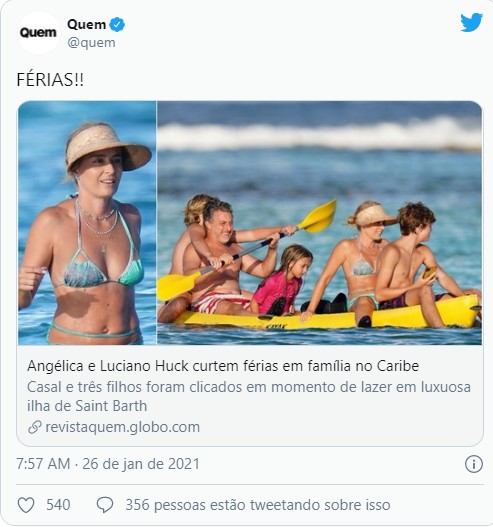 Cadê o fique em casa? Luciano Huck viaja ao Caribe