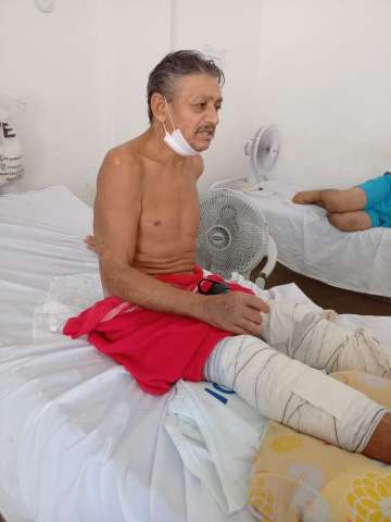 Vítima da insegurança e do SUS: Agricultor potiguar quebra as duas pernas fugindo de assalto e está há 3 meses esperando cirurgia