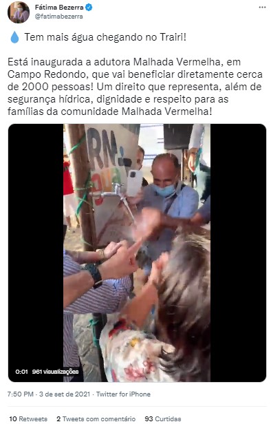 Após criticar, Fátima copia Bolsonaro