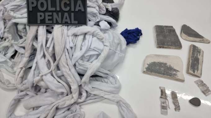[VÍDEO] Veja material apreendido por policiais que seria utilizado para fuga em Alcaçuz