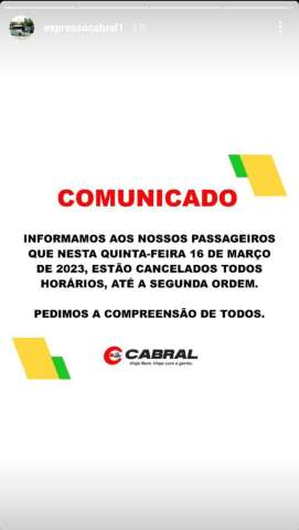 Mais uma empresa de ônibus cancela viagens nesta quinta-feira por falta de segurança