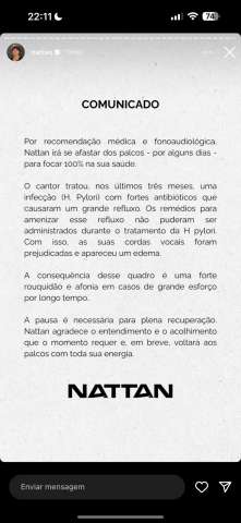 Nattan cancela shows do início do ano para cuidar da saúde e presença na Festa Secretta ainda é dúvida