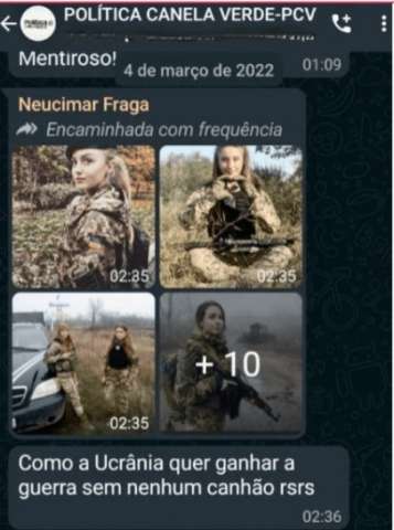 Mais um: deputado faz piada sexista com fotos de soldadas ucranianas