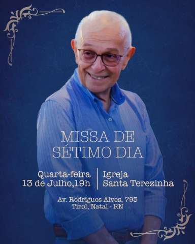 Missa de sétimo dia de Luiz Sérgio Barreto