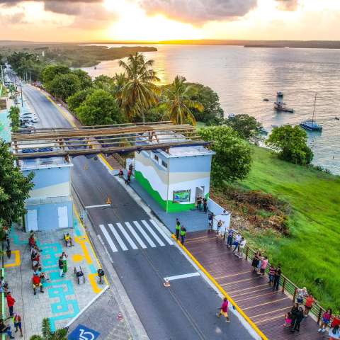 Tibau do Sul tem pórtico reformado, enaltecendo o turismo na Lagoa de Guaraíras