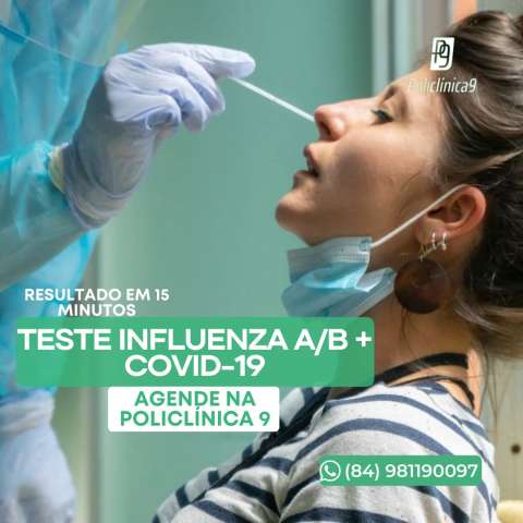 Teste para gripe e COVID-19