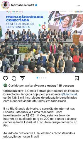 Fafá Zuada promete internet para todos os alunos