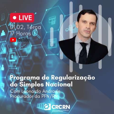 Conselho Regional de Contabilidade promove live sobre Regularização do Simples Nacional com procurador da Fazenda
