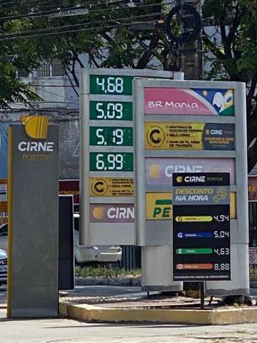 Posto Cirne da Prudente com Alberto Maranhão volta preço para R$ 5,09