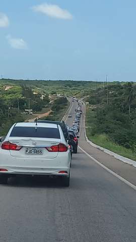 Carnaval no trânsito: Congestionamento para o litoral Norte