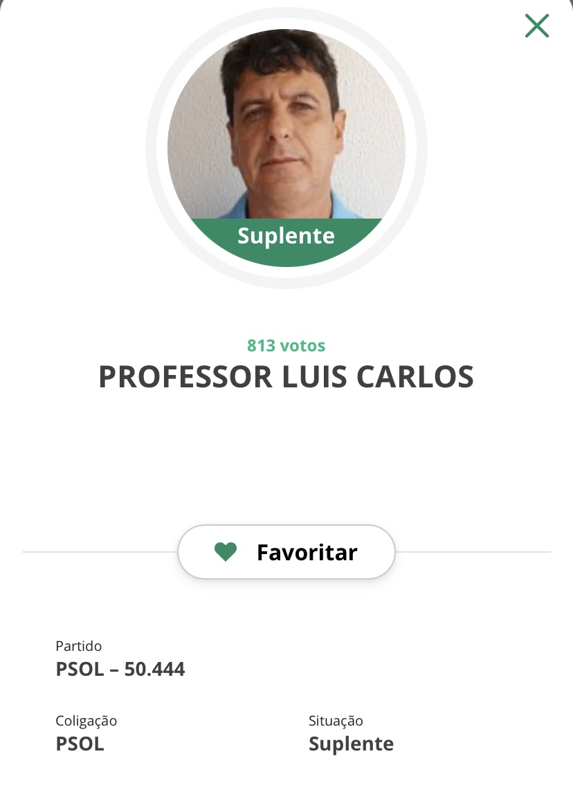 Futuro deputado: Professor Luís Carlos