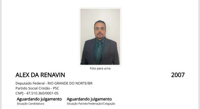 O mais rico: RN tem um candidato com patrimônio de R$ 80 milhões