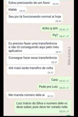 Como prevenir de golpe: Pede para o Luiz