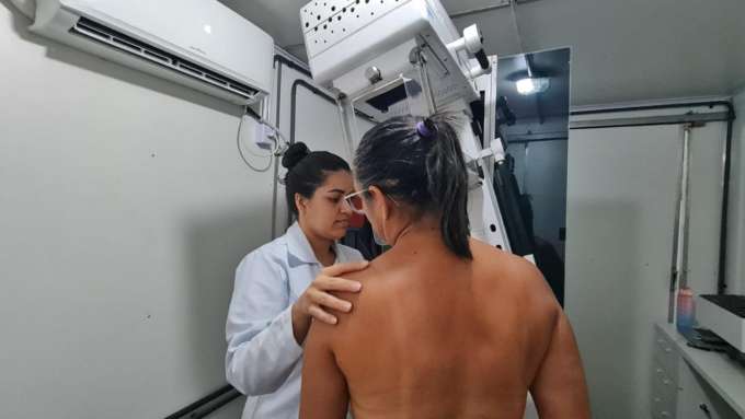 Parnamirim: Mulheres fazem exame preventivo do câncer de mama no Jardim Planalto