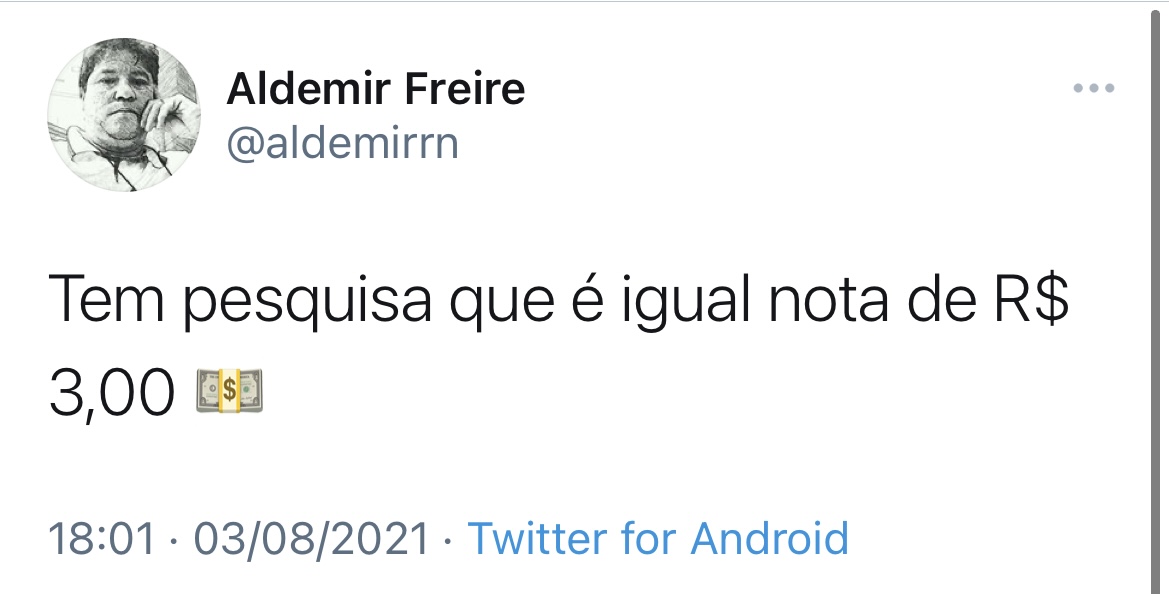 Falta de credibilidade da pesquisa