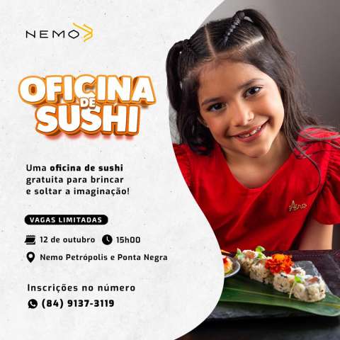 Restaurantes têm oficinas para criançada nesta quinta-feira (12)