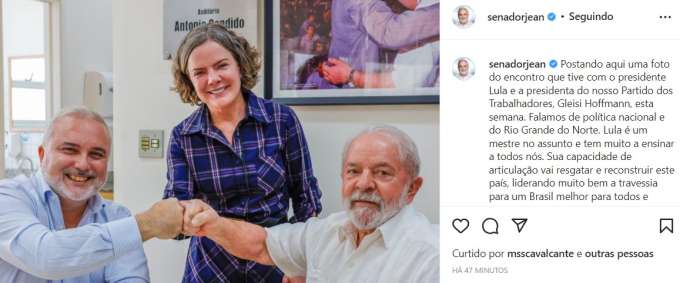 O sorriso amarelo de Jean-Paul com Lula