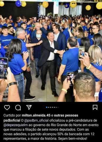 Patuscada: PSDB nacional lança candidatura de Ezequiel ao governo e depois corrige