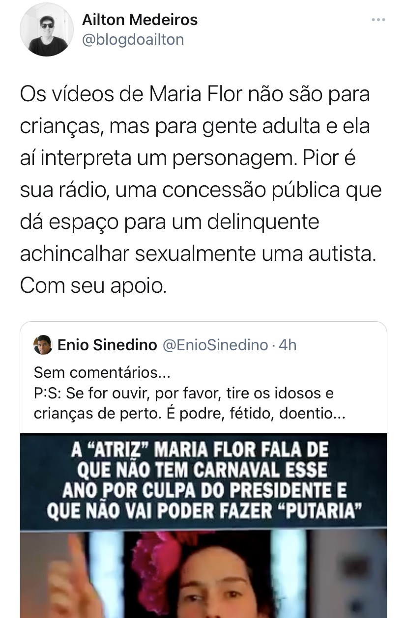 Condenado por tráfico de drogas para crianças, Ailton Medeiros não me esquece