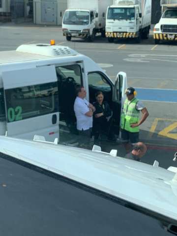 Bolsonaro embarcando para Natal