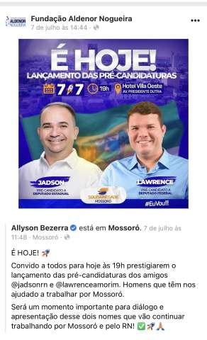 Lawrence e a Fundação Aldenor Nogueira
