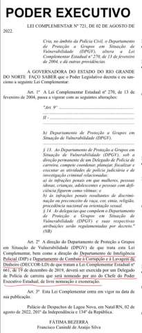 Fátima acaba com a independência da investigação da Polícia Civil