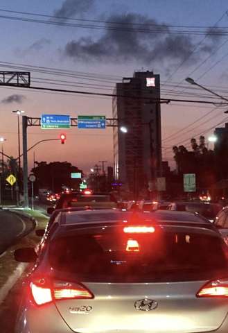 Trânsito travado em Natal