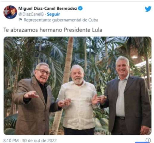 Ditadores da América Latina parabenizam Lula por vitória