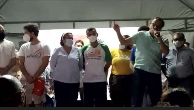 Fátima e Henrique no mesmo palanque