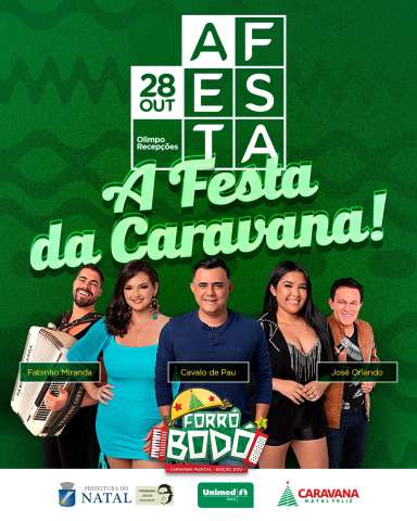 Festa da Caravana realiza mais uma edição no sábado (28)