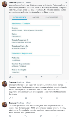 Jornalista com câncer relata sofrimento com atendimento do INSS em Natal
