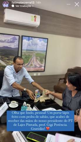 Fátima usa governadoria como comitê político