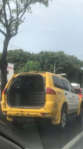 Segurança no RN sem tampa e sem placa