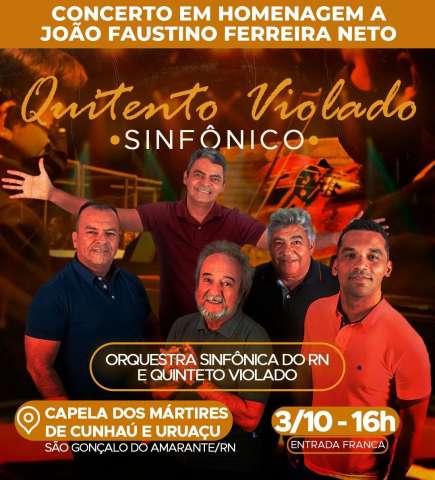 Orquestra Sinfônica faz concerto em homenagem a João Faustino