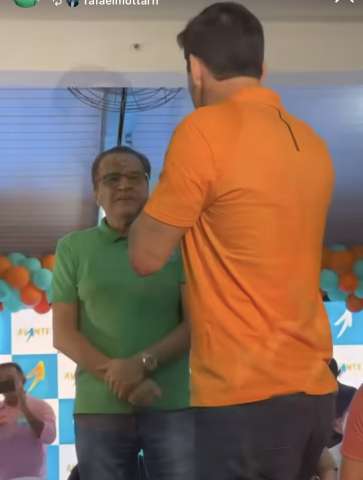 Mesmo sendo o articulador de Carlos Eduardo, Henrique Alves foi para o lançamento da pré-candidatura de Rafael Motta