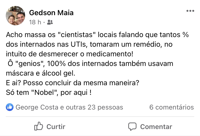 Natal: Médico natalense rebate “cientistas” do caos