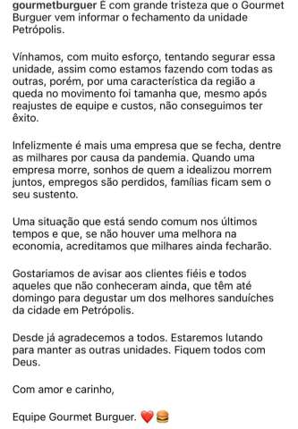 Ômicron causa primeira morte de empresa no RN: Gourmet Burguer
