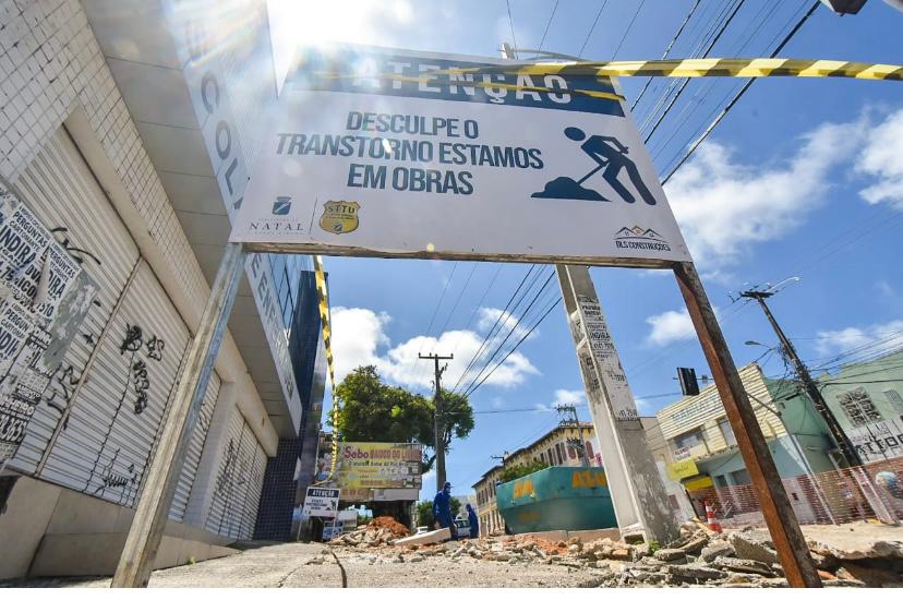 Prefeitura de Natal inicia obra de acessibilidade das calçadas da Avenida Rio Branco