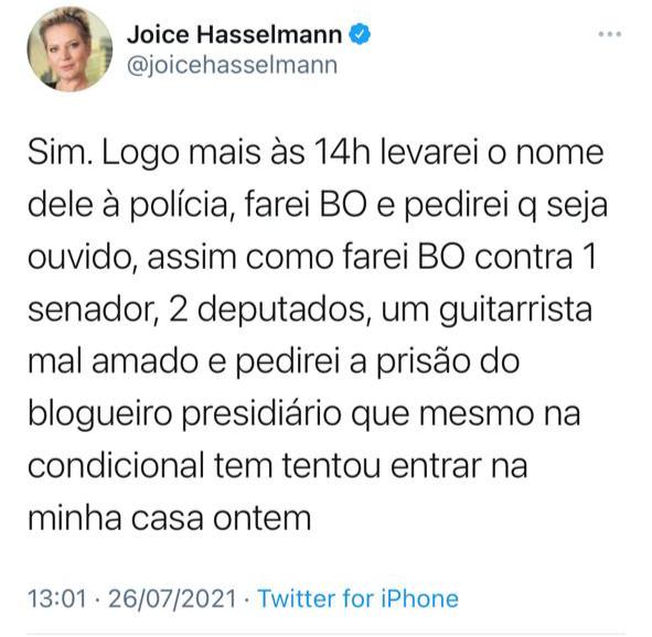 Joice vai pedir investigação e prisão de parlamentares; Styvenson seria um dos alvos