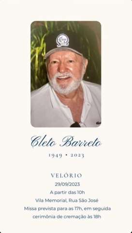 Velório de Cleto Barreto