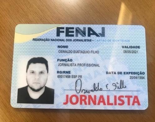 Carteira de jornalista, não serve para nada