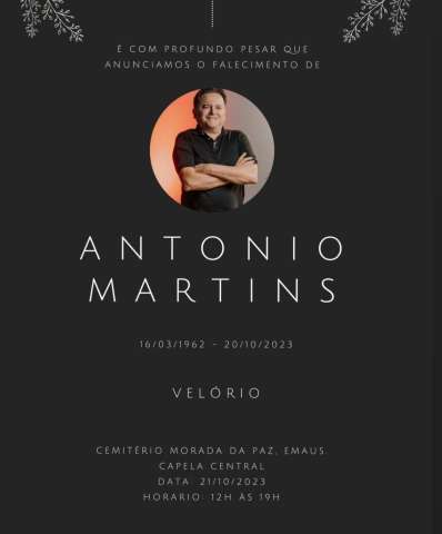 Morre oftalmologista Antônio Martins, irmão do ex-vereador Cícero Martins