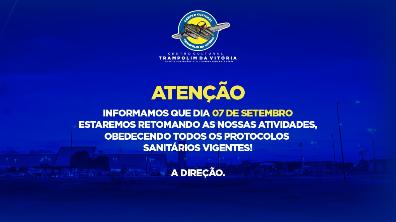 Centro Cultural Trampolim da Vitória será reaberto no dia 7 de setembro